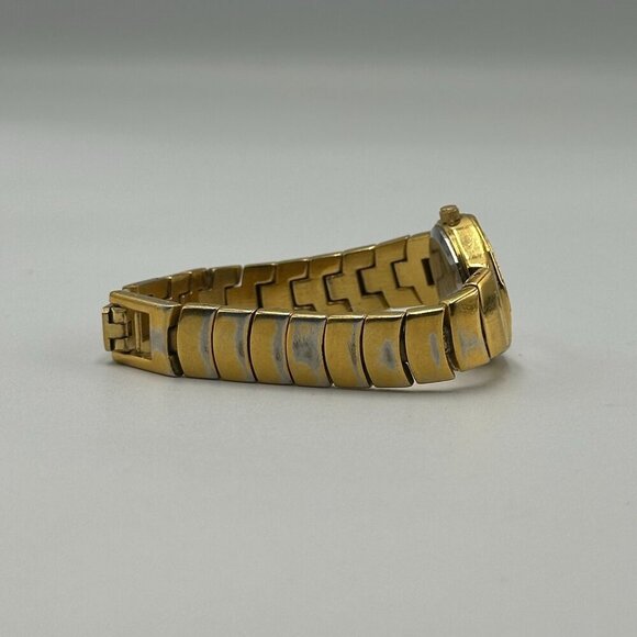 3/$30 Armitron Watch Women Gold Tone Crystal Bezel Round 22MM Dial 6.25" - Picture 10 of 14